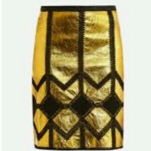 Derek Lam Yellow and Black Skirt